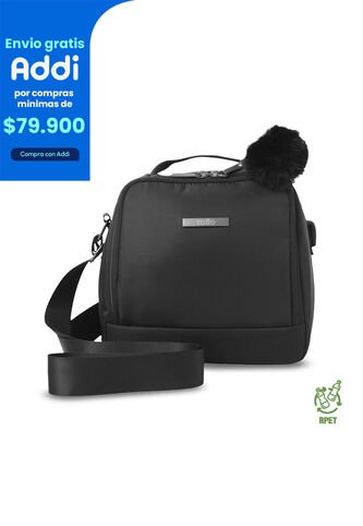 Lonchera Ejecutiva Adelaide Pequeña Térmica Negra Totto