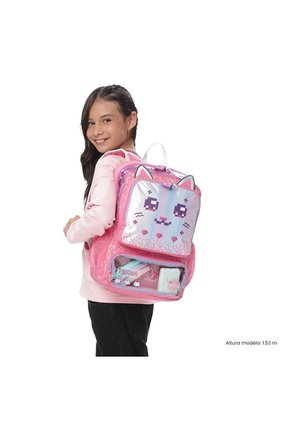 Morral Para Niña Andy Cat Mediano Rosado