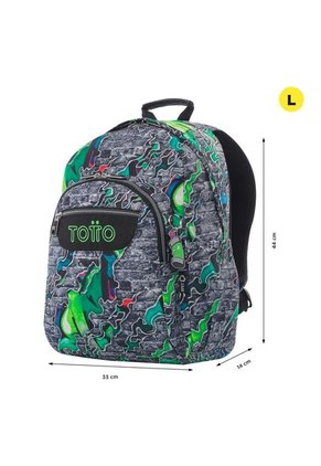 Combo Escolar Morral Grande Acuarela Y Lonchera Térmica Pizarra