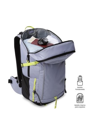 Morral Outdoor Summit 35 Morado Con Sistema De Pedernal
