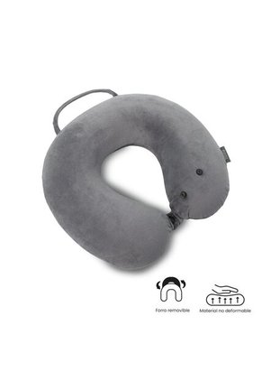 Almohada De Viaje Memory Foam Jet Pillow Color Gris
