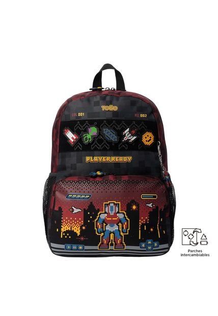 Morral Para Niño Digibot Mediano Rojo