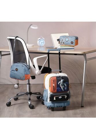 Combo Escolar Morral Con Ruedas Gemini + Lonchera Y Cartuchera Totto