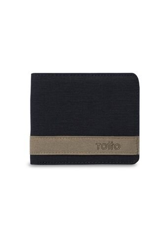 Billetera Hombre Lad Pequeña Con RFID Blocker Azul Totto