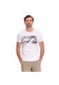 Camiseta Estampada Para Hombre Atena Manga Corta Blanca de Totto