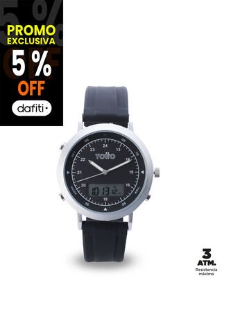 Reloj Análogo Digital Field 2.0 Color Negro Totto
