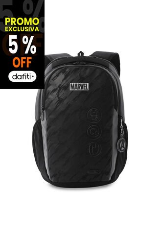 Morral Para Hombre Marvel Black Mediano Negro Totto