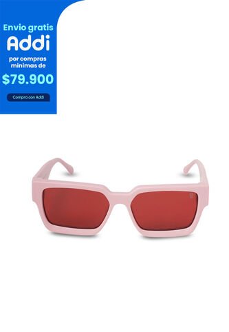 Gafas De Sol Cuadradas Adele Uv400 Rosadas Totto