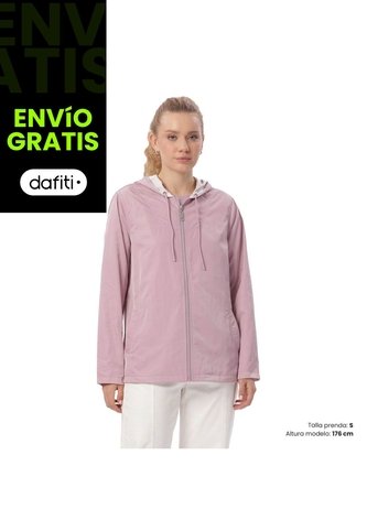 Chaqueta Doble Faz Para Mujer Baccat Morada/Blanca Totto