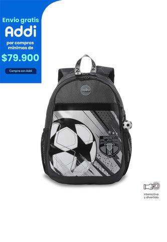 Morral Para Niño Champion Grande Color Gris Totto