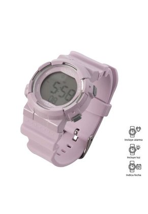 Reloj Digital Pixel Color Rosado