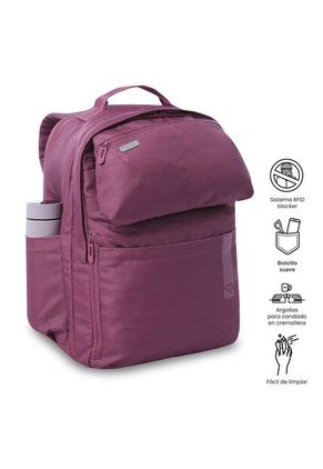 Morral De Viaje Grande Elan Travel Shiny Rosado Rose