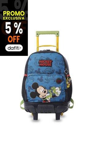 Maleta Para Niño Con Ruedas Mickey Mediano Azul Totto