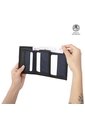 Billetera Hombre Riva Mediana Con RFID Blocker Azul de Totto