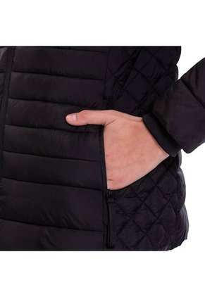 Chaqueta Acolchada Para Mujer Chalina 2 En 1 Negra