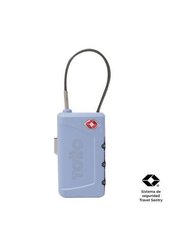Candado TSA De Viaje Poxy Azul Totto