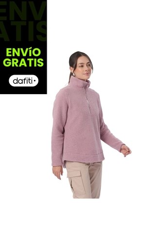 Buzo Con Cremallera Para Mujer Shorel Pullover Rosado Totto
