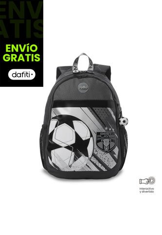 Morral Para Niño Champion Grande Color Gris Totto