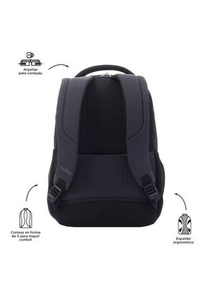 Morral Unisex Deleg Negro Porta PC/Tablet