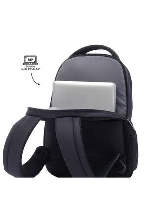 Morral Unisex Deleg Negro Porta PC/Tablet