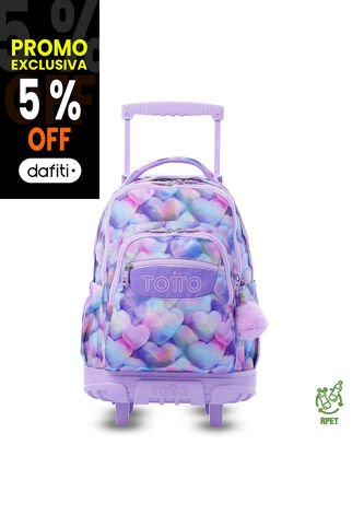 Maleta Con Ruedas Niña Porta PC 15.4