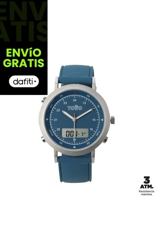 Reloj Análogo Digital Field Color Azul Totto