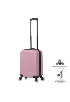Maleta De Viaje Rocka S Cabina 10Kg Rosada Para Mujer Totto