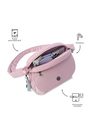 Bolso Para Mujer Corneana Tipo Crossbody Pequeño Morado