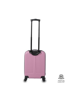 Maleta De Viaje Rocka S Cabina 10Kg Rosada Para Mujer Totto