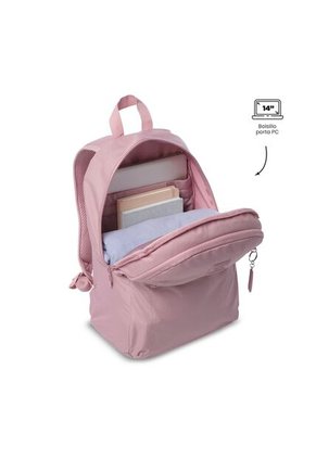 Morral Universitario Becky Porta PC 14" Rosado Mujer