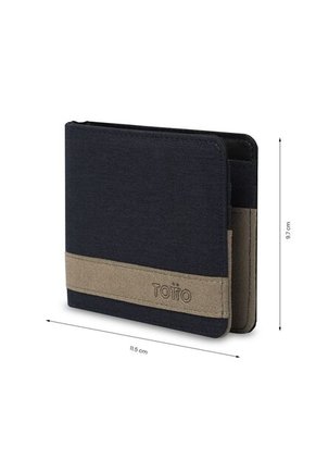 Billetera Hombre Lad Pequeña Con RFID Blocker Azul