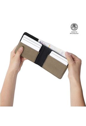 Billetera Hombre Lad Pequeña Con RFID Blocker Azul