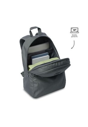 Morral Universitario Becky Porta PC 14" Gris Unisex
