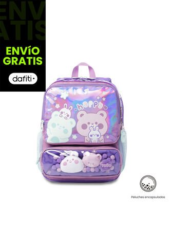 Morral Para Niña Friends Party Pequeño Color Morado Totto