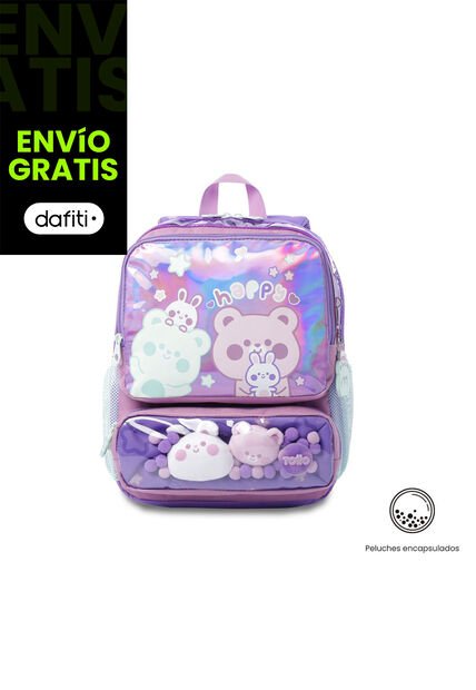 Morral Para Niña Friends Party Pequeño Color Morado