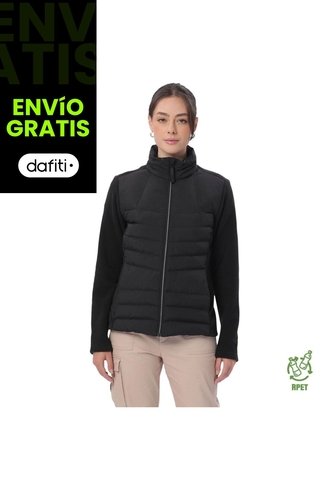 Chaqueta Acolchada Para Mujer Secuoya Negra Totto