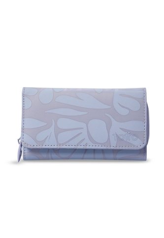 Billetera Mujer Texture Grande Con RFID Blocker Morada Totto