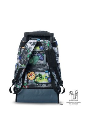 Maleta Para Niño Con Ruedas Porta PC 15.4" Renglón Negro