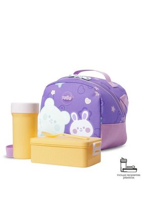 Lonchera Térmica Para Niña Friends Party Mediana Morada