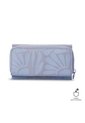 Billetera Mujer Texture Grande Con RFID Blocker Morada de Totto