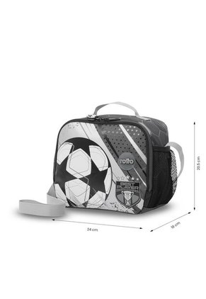 Lonchera Térmica Para Niño Champion Grande Gris