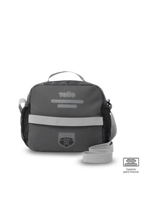 Lonchera Térmica Para Niño Champion Grande Gris