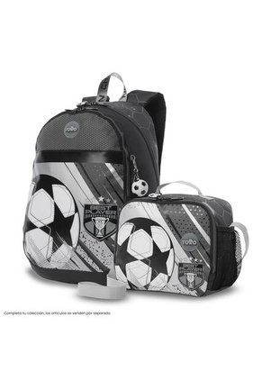 Lonchera Térmica Para Niño Champion Grande Gris