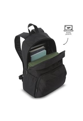 Morral Universitario Ometto 2.0 Porta PC 14" Negro