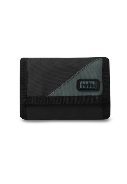 Billetera Hombre Contrast Pequeña Con RFID Blocker Negra