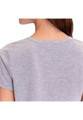 Camiseta Estampada Para Mujer Dusti Manga Corta Gris