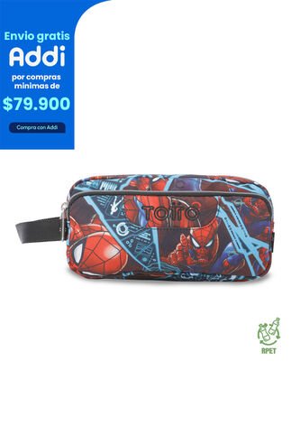 Cartuchera Multiuso Agapec Spiderman Grande Roja Hombre Totto