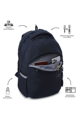 Morral Universitario Indo 2.0 Porta PC 15" Azul