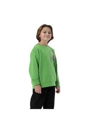 Buzo Cuello Redondo Para Niño Rawkid Color Verde