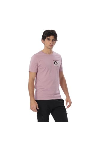 Camiseta Estampada Para Hombre Atena Manga Corta Rosada Totto